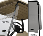 2004-Up Club Car Precedent - Winged Folding Windshield with Optional Tint